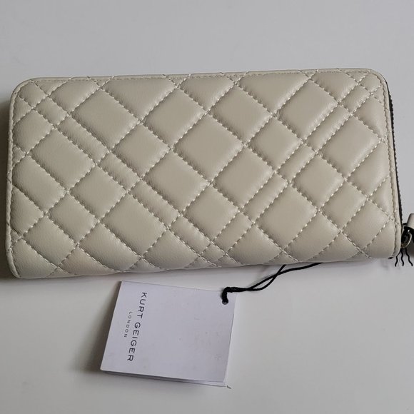 Kurt Geiger London Quilted Leather Zip Around Wallet - Picture 11 of 12